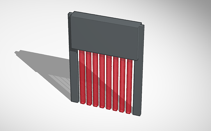 3D design Opening & Closing Gate + Link - Tinkercad
