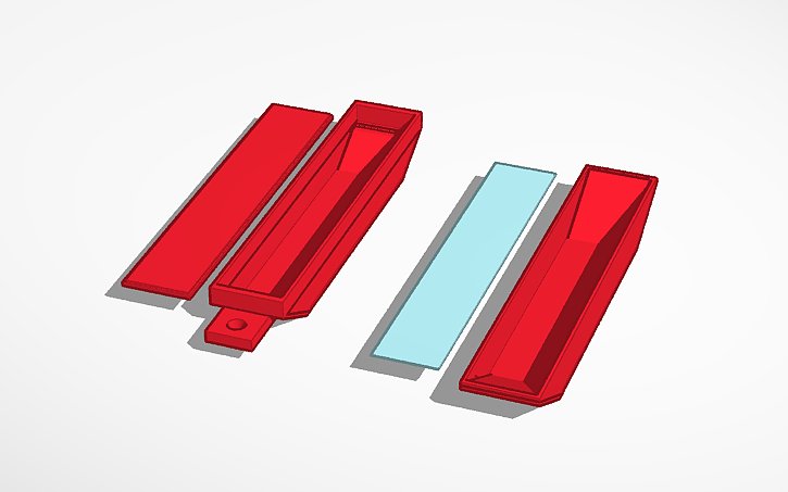 3D design RGB light bar - Tinkercad