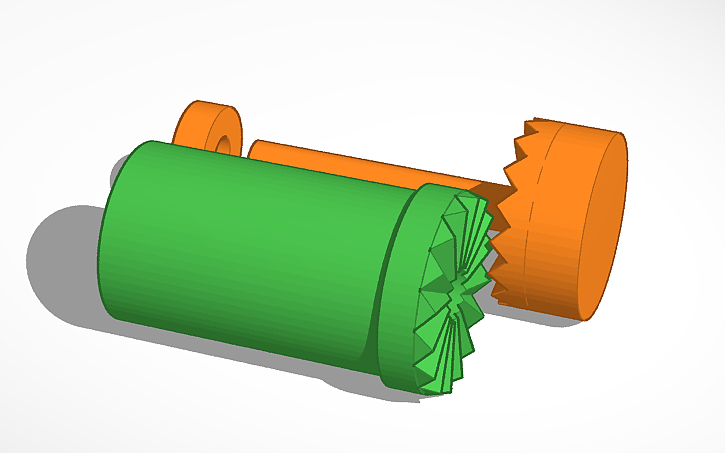 3D design ratcheting joint - Tinkercad