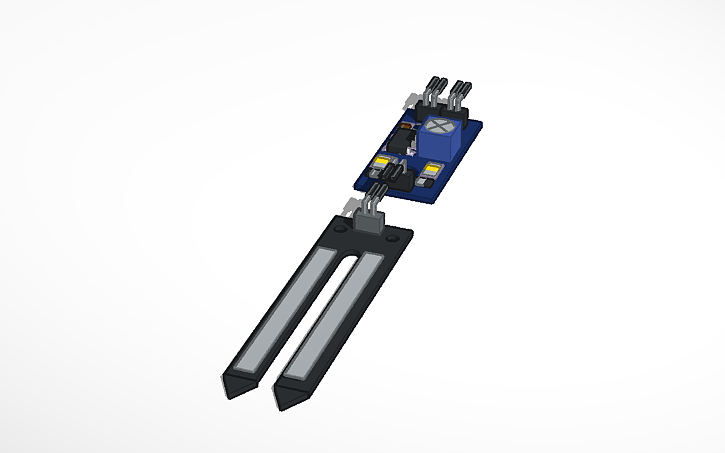 3D design SENSOR DE HUMEDAD - Tinkercad