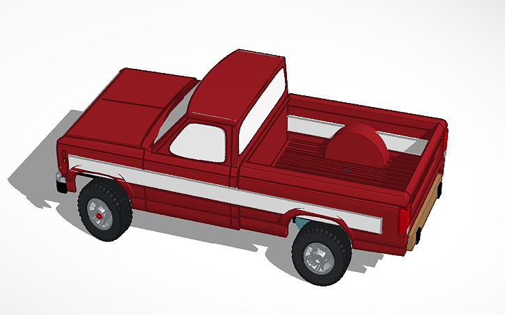 3D design Ford Ranger 1987 remasterised - Tinkercad
