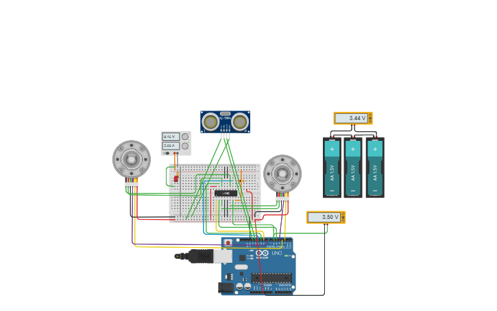 Circuit design Read 2 encoder - Tinkercad