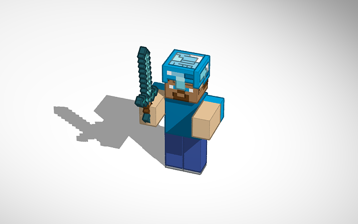3D design Copy of Minecraft steve - Tinkercad