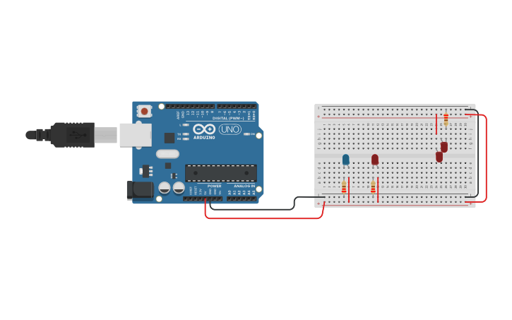 Circuit design Parallel and Series Circuit - Tinkercad