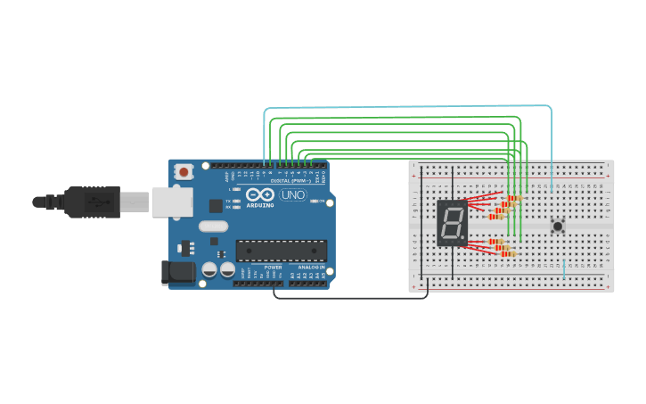 Circuit design Лабораторная работа 4.2 (Arduino) - Tinkercad