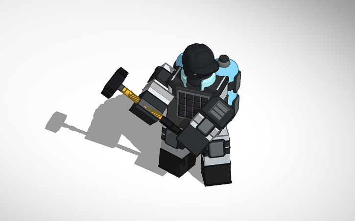 Sledger 3D design TDS sledger (Tower Defense Simulator) - Tinkercad