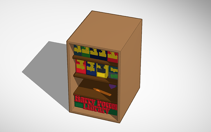 3D design Book Nook: Harry Potter Library - Tinkercad