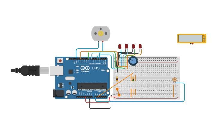 Circuit design chicken feeder - Tinkercad