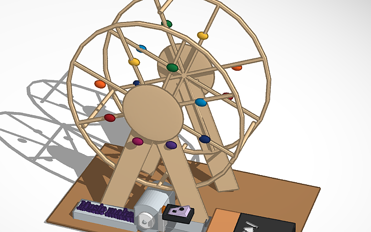 3D design Ferris wheel - Tinkercad