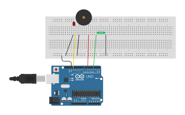 Circuit design Tilt Sensor - Tinkercad