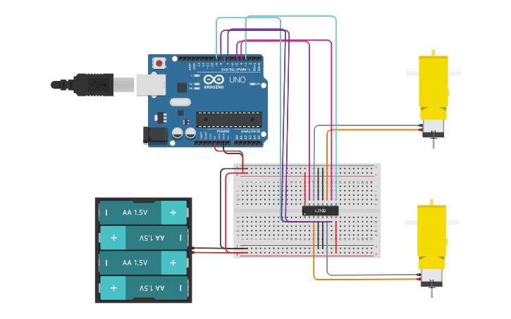 Circuit design Speed Control - Tinkercad