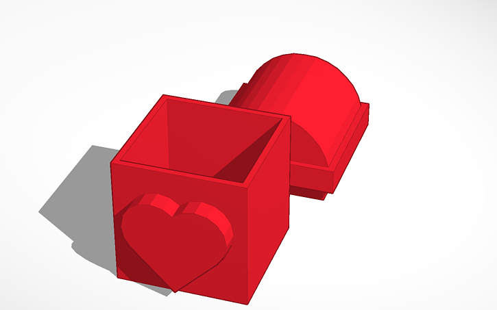 3D design Keep-safe box with lid - Tinkercad