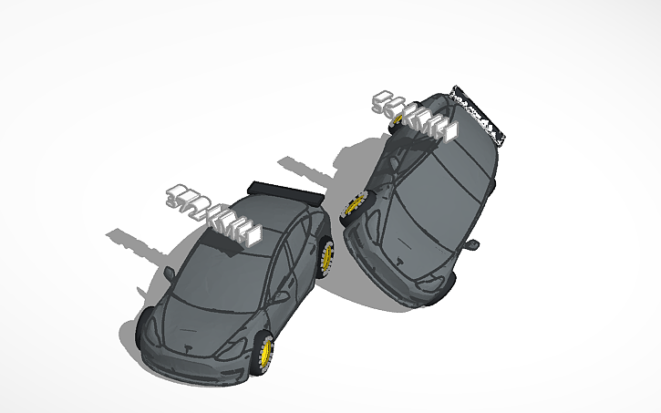 3D design Tesla - Tinkercad