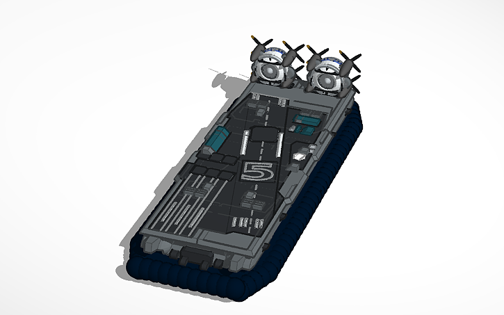 3D design M7641a Manta [LCAC] - Tinkercad