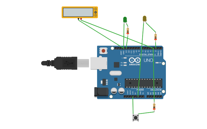 Led Ring Arduino Code Cad Circuit design 2 LED arduino - Tinkercad