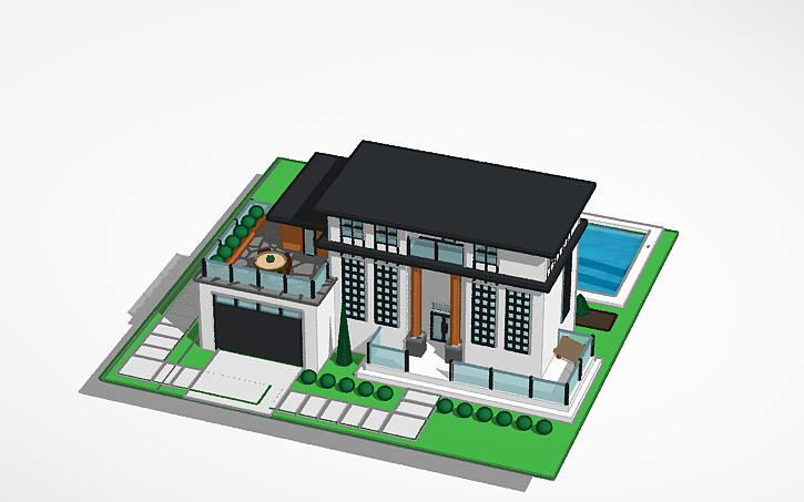 3D design Modern House Design - Tinkercad