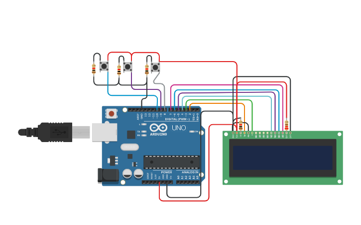 Circuit design clock - Tinkercad