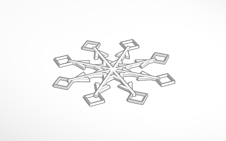 3D design Snowflake - Tinkercad