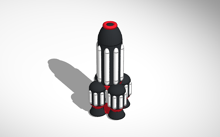 3D design Rocket - Tinkercad