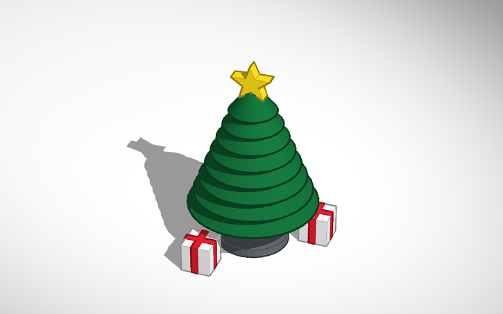 3D design Christmas Tree - Tinkercad