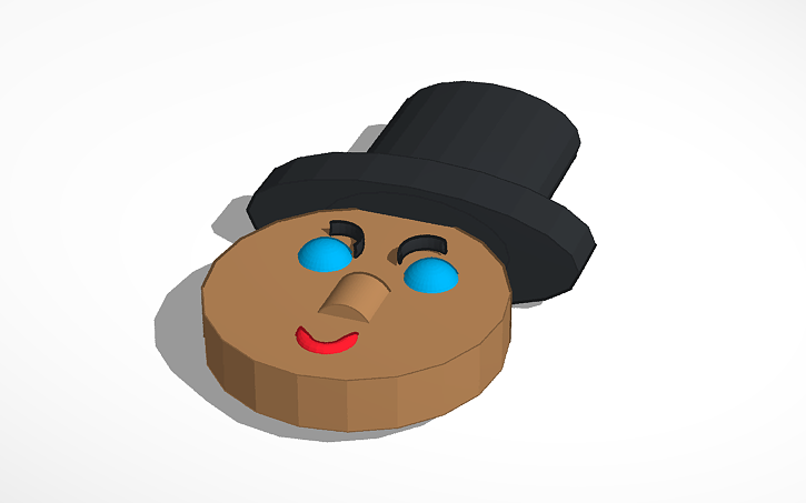 3D design Human Face - Tinkercad