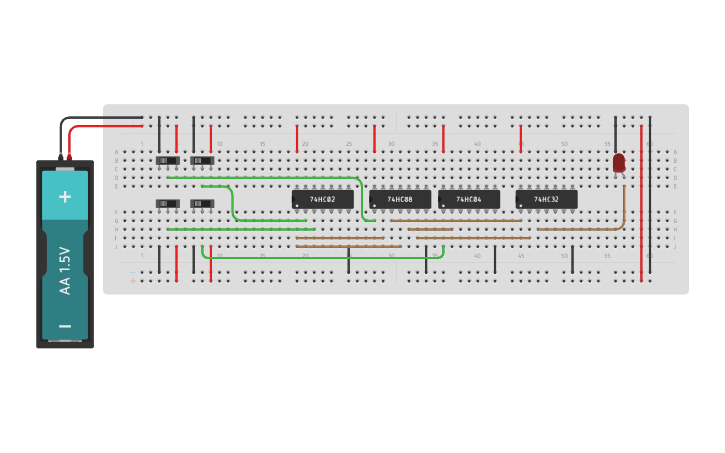 Circuit design Activity#5-COMBINATIONAL LOGIC - Tinkercad