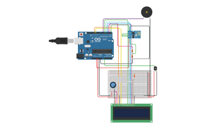 Circuit design Automatic Door Opener: Ultrasonic Sensor + Servo Motor ...