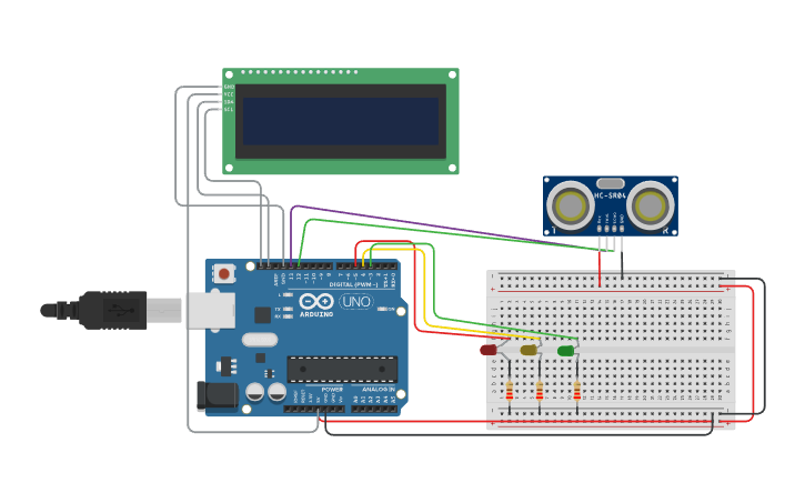 Circuit design Copy of Practica 4 - Tinkercad