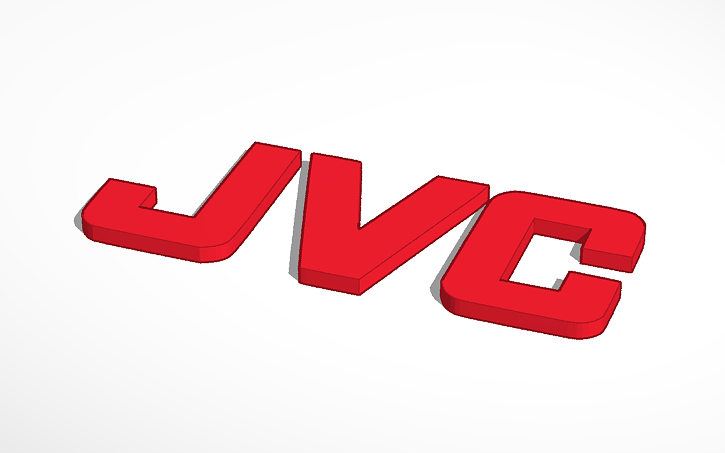 JVC Logo (1927-) - Tinkercad