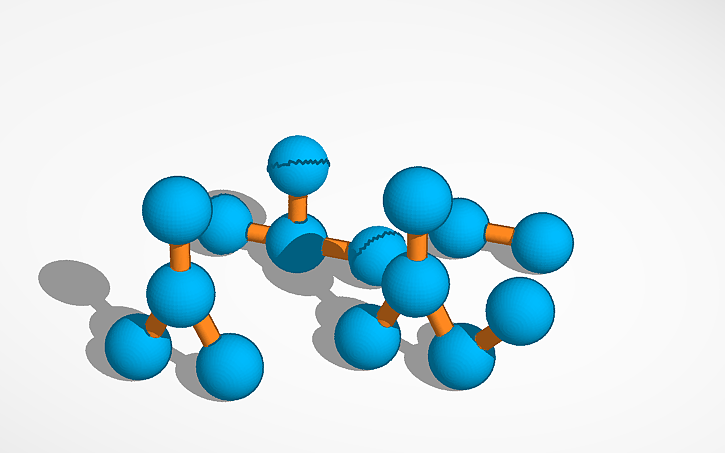 3D design Modelo Molecular UTN - Tinkercad