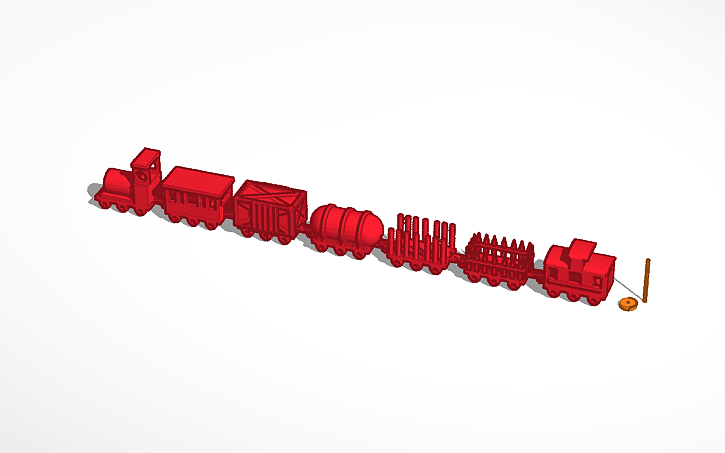 3D design Toy Train - Tinkercad