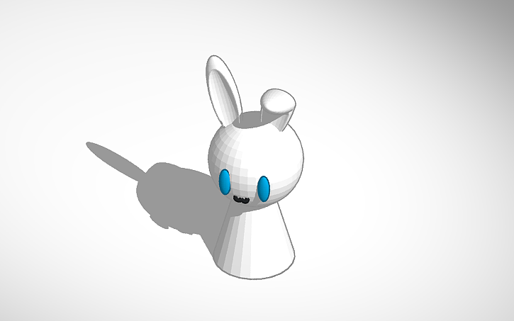 3D design cute bunny - Tinkercad