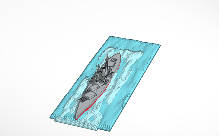 3D design H.M.S. Prince of Wales (B.B.) - Tinkercad