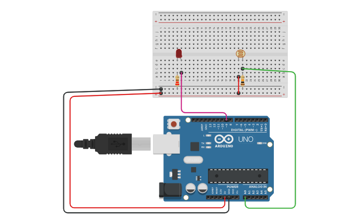 Circuit design Lesson 4 - RGB LED Common Annode - Tinkercad