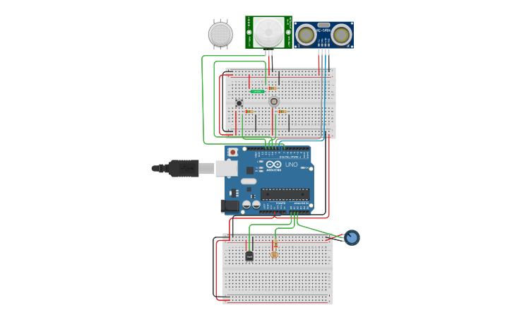 Circuit design Introduction to sensors - Tinkercad