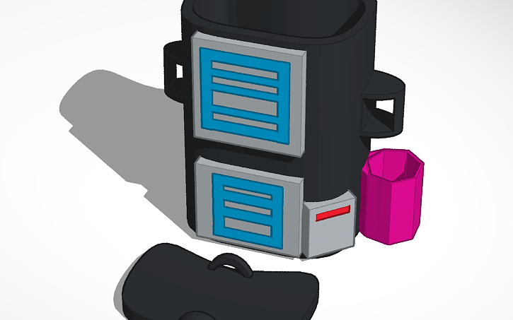 3D design backpack - Tinkercad