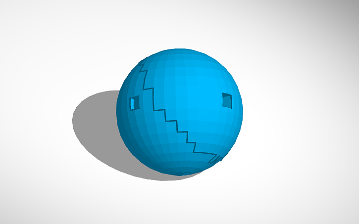 3D design sphere container - Tinkercad