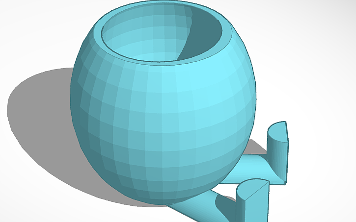 3D design Flower pot - Tinkercad