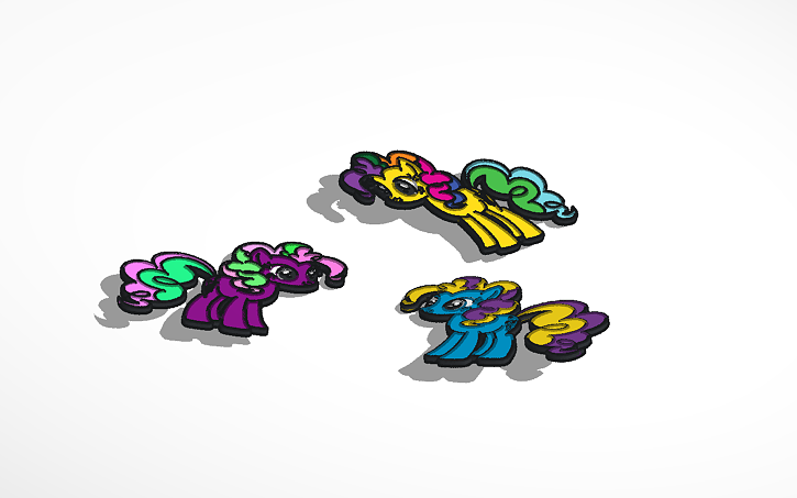 3D design My Little Pony - Tinkercad