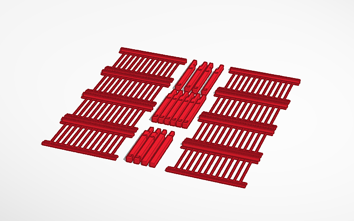 3D design Balcony Railing - Tinkercad