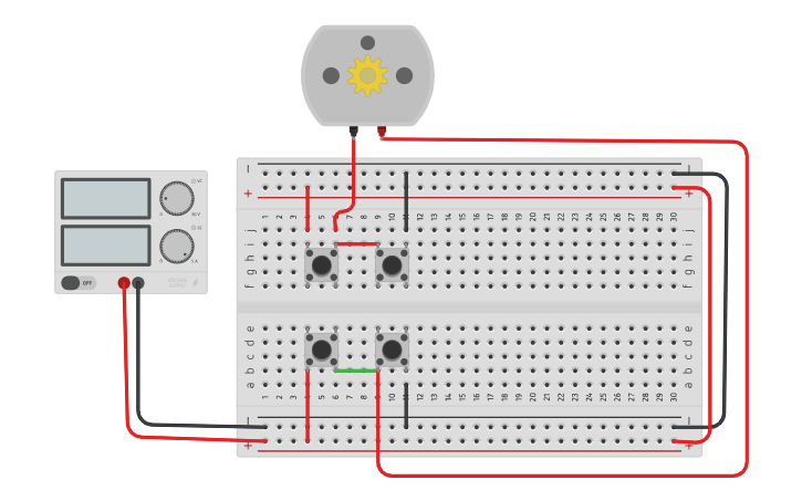 Circuit design motor - Tinkercad