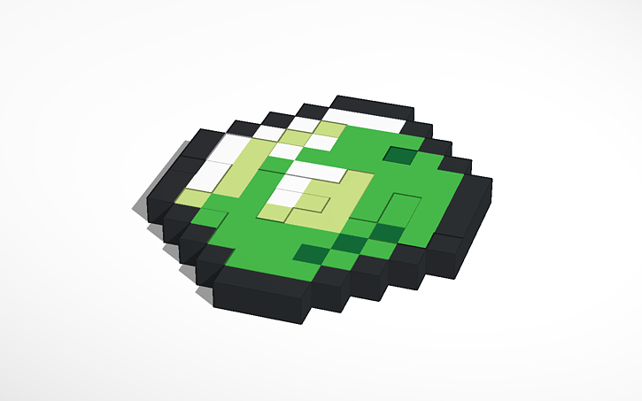 3D design Minecraft Emerald - Tinkercad