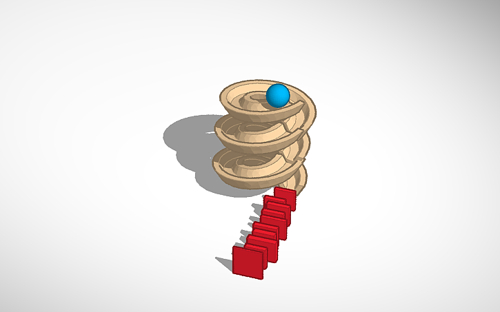 3D design marble run - Tinkercad