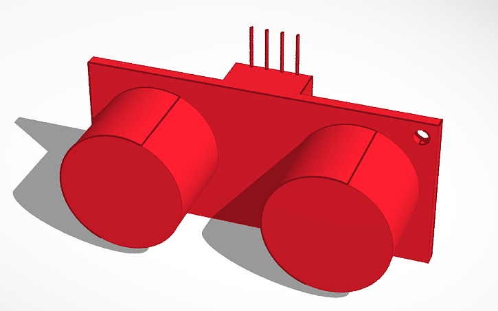 Distance Sensor Cad Model 3D design Arduino Distance Sensor - Tinkercad