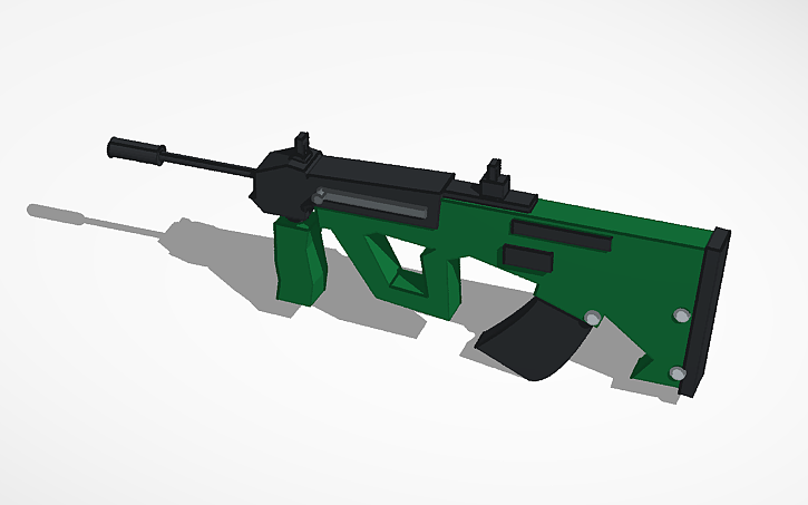 Aug Skin Assault Rifle Rivals 3D design Assault Rifle: AUG skin - Tinkercad
