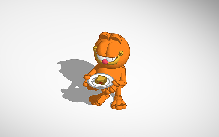 3D design Garfield - Tinkercad
