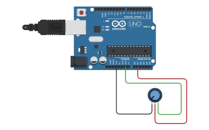 Circuit design Program for Humidity Sensor - Tinkercad