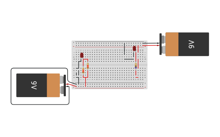 Circuit design Series and Parallel Circuits - Tinkercad