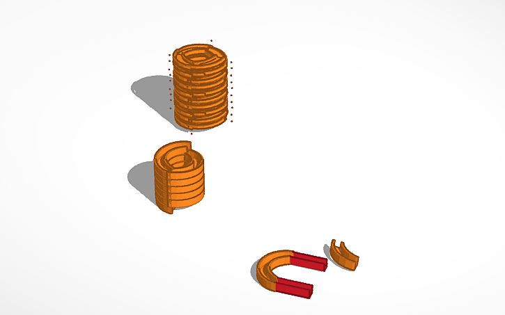 3D design Spiral track - Tinkercad