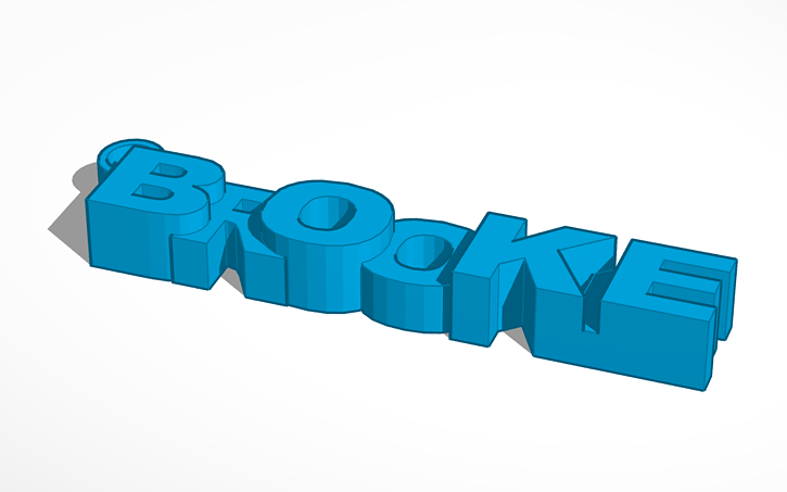 3D design Brooke Castro - Tinkercad